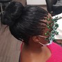 Medium feed-in Ponytail