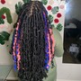 HALF AND HALF COLORED LOCS