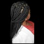 Medium knotless braids/ Basic mid back length