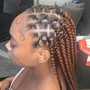 Rubber band/Knotless braids