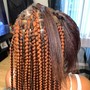 Rubber band/Knotless braids