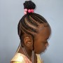 Kid's Braided Ponytail (w/ Extensions)