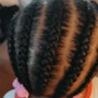 Braids to scalp