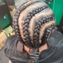 Braids w/ Bun or Ponytail