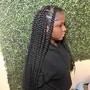 Waist length Jumbo knotless  Braids