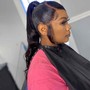 Sleek Ponytail (relaxed hair )