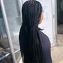 Kids Medium Mid-back Knotless Braids (11rys& under)