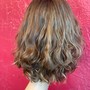 Balayage shampoo and style