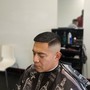 Enhanced Men's Cut W/Towel (taper w/beard, skin fade, bald fade, shears, etc.)