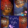 Senegalese Twist/traditional shoulder