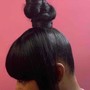 Updo ponytail