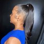 Full weave ponytail