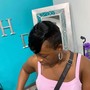 Shampoo and Style Relaxed Hair