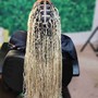 Goddess Knotless Braids whit low quality human hair.  $200 non refundable deposit are required .  book only at 8am. Time can go between 8 to 13 hours