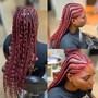 Large Fulani Braids/ Feed-In Front Knotless Braid Back