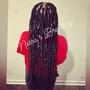 Butterfly locs Mid-back length