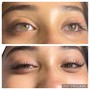 Eyelash lift and tint