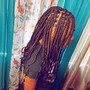 Medium knotless braids