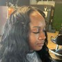 Traditional sew-in with minimal leave out