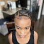 Kid's Braided ponytail w/ medium feed ins