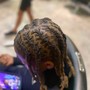 Roots lighten and color on locs