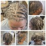 Short Bob Half Cornrows/Boxbraids