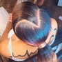 High/ Low Natural Ponytail