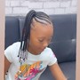 Kid's small Feed-in Braids