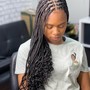 Medium Feed-in  Braids with box braids