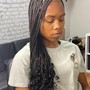 Medium Feed-in  Braids with box braids