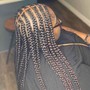 Box Braids over locs