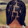 Knotless boho goddess braids( jumbo)