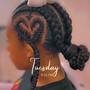 Stitch braids ponytail