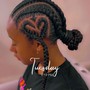 Stitch braids ponytail