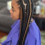 Kids Knotless Box Braids 12 and Under