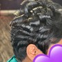 Perm/Flexi Rods on Relax Hair