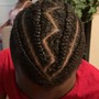 Braided ponytail