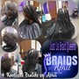 Large Knotless Braids ($50.00 deposit) hair included'