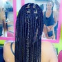 Medium knotless braids