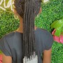 Medium knotless braids