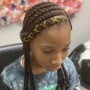 Kids Scalp Braids with braiding hair