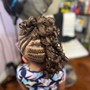 Kid's Braids with weave