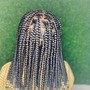 Big Knotless short bob Braids/ hair included Cash Only