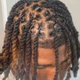 Just the locs styled