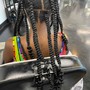 Small Bohemian knotless braids