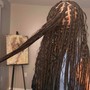 (Small) mid-back Bohemian faux locs