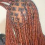 Small Knotless braids buttlength  + extra $20 for hair if you want me to provide hair only natural color