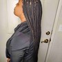 Medium Knotless Box Braids (Midback)