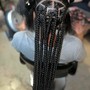 Partial Sew In with Feed in braids