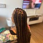 Faux locs retouch